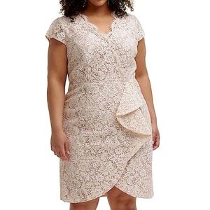 Vince Camino Ivory Lace Overlay Dress